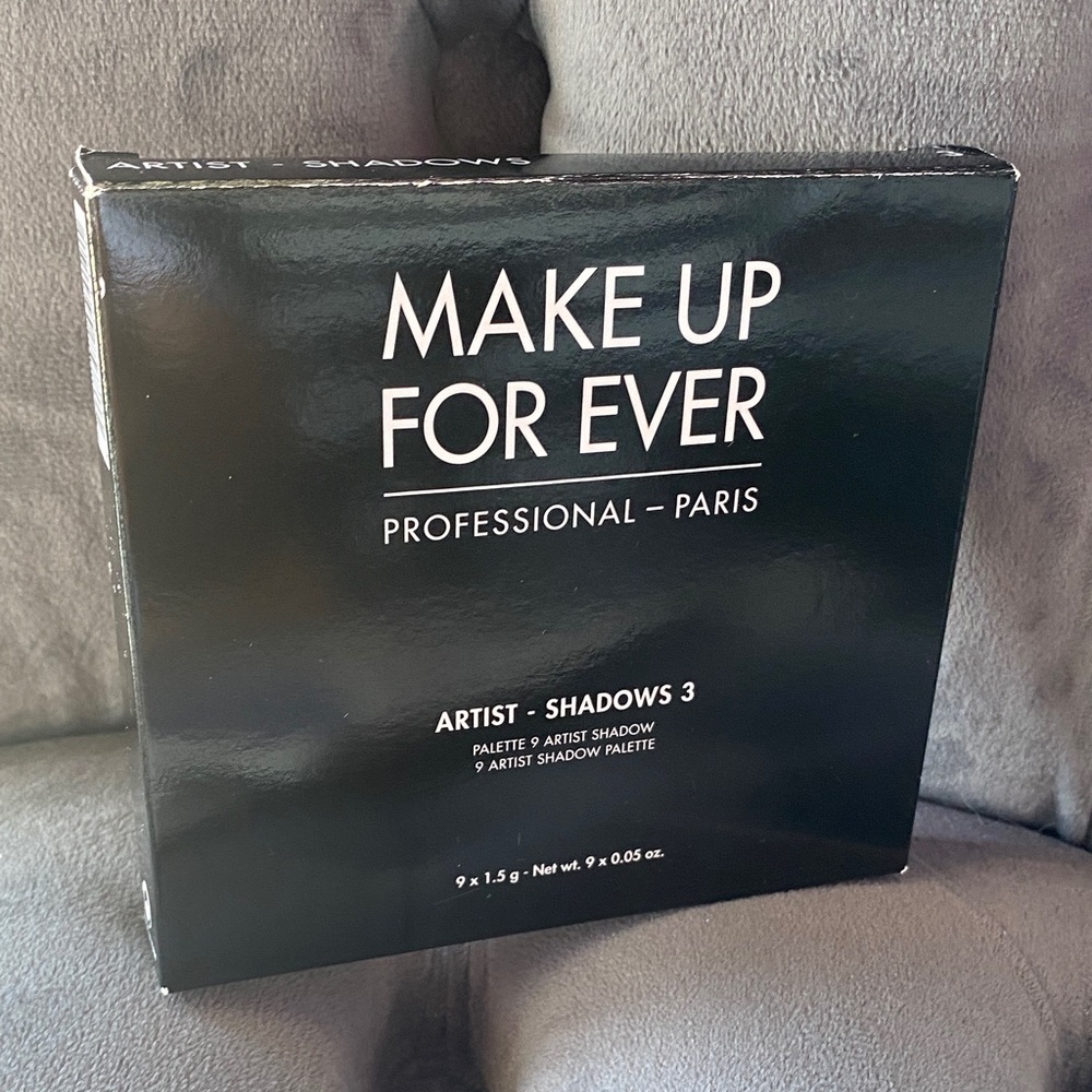 Makeup Forever 9 Pan Artist Shadows 3 Palette NIB!